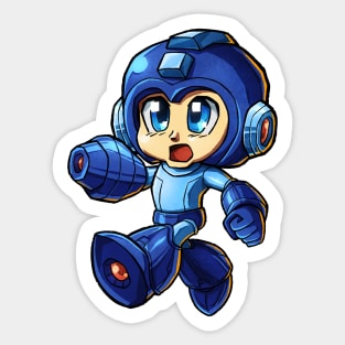 Blue Bomby Boy Sticker